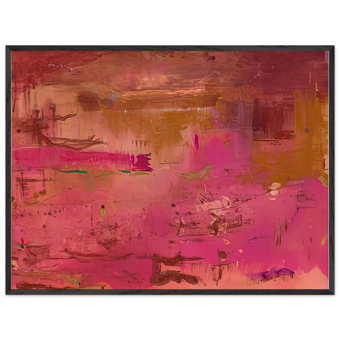 Helen Frankenthaler - Dream Walk Red, 1978- Wall Art - 28x40 inches / 70x70 cm - Canvas (Imperial) - -