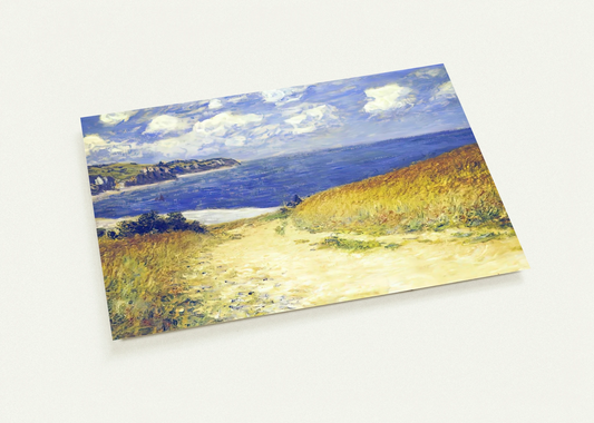 Alley near Pourville By claude monet Pack of 10 Post Cards | claude monet Post Cards | A6 (10.5 x 14.8 cm) - 4.1 x 5.8 inches