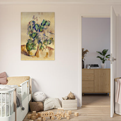 Leaves in a Green Pot - Paul Cézanne Brushed Aluminum Print - 70x100 cm / 28x40 inches | Paul Cézanne Aluminum Print | Paul Cézanne Prints