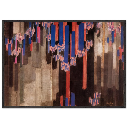 Ordination of verticals - Frantisek Kupka Framed Art Print – Black Wooden Frame - Default Title - -Framed Art Print