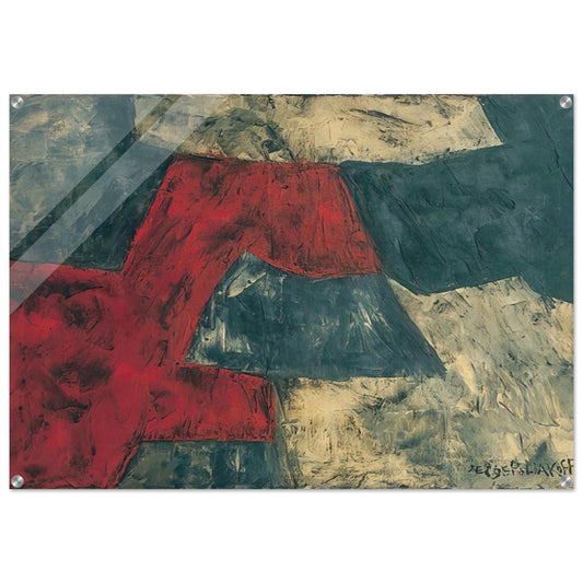 Composition - 1958 - Serge Poliakoff Acrylic Print - 70x100 cm / 28x40″ inches