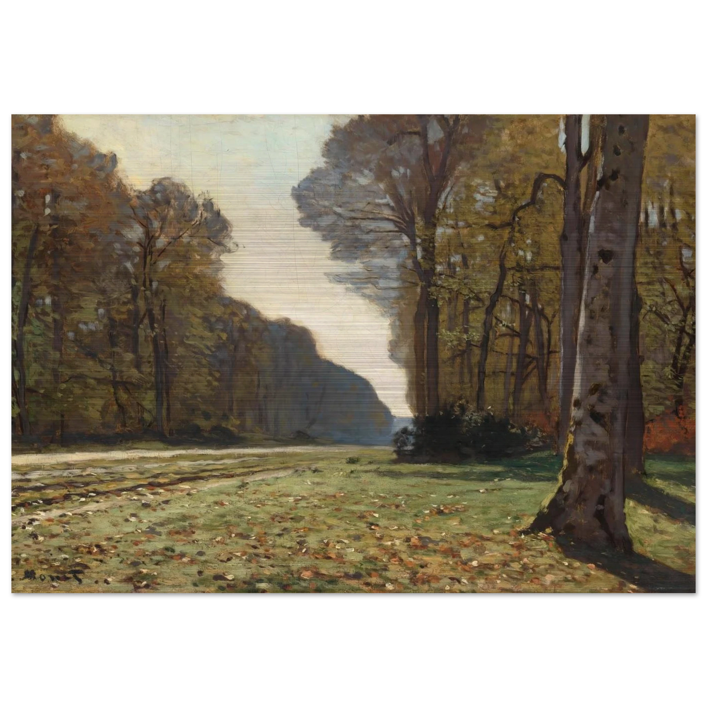 The Pave de Chailly - claude monet Brushed Aluminum Print - 70x100 cm / 28x40 inches | claude monet Aluminum Print | claude monet Prints