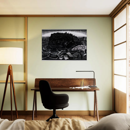 VITORCHIANO NEL CIMINO - MC Escher Brushed Aluminum Print - 70x100 cm / 28x40 inches | MC Escher Aluminum Print | MC Escher Prints