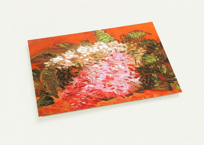 Lilacs By Vincent van Gogh Pack of 10 Post Cards | Vincent van Gogh Post Cards | A6 (10.5 x 14.8 cm) - 4.1 x 5.8 inches