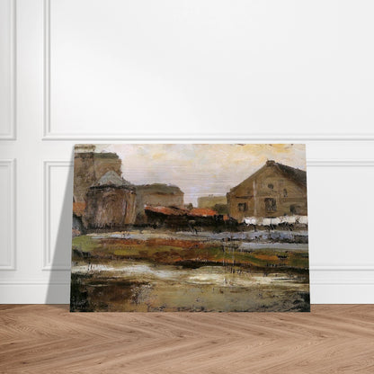 Schinkelbuurtje Sun - Piet Mondrian Brushed Aluminum Print - 70x100 cm / 28x40 inches | Piet Mondrian Aluminum Print | Piet Mondrian Prints