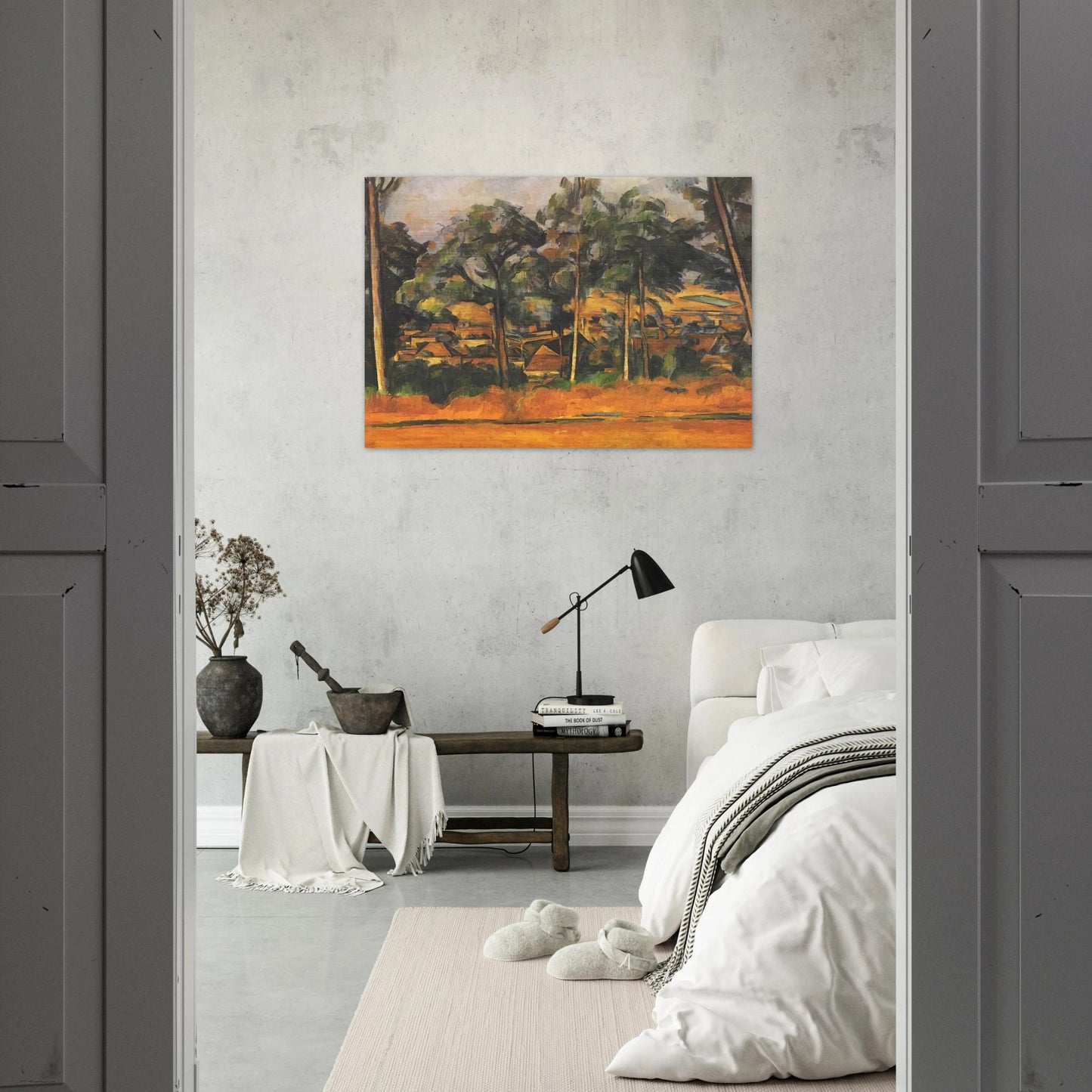 Village in the Provence - Paul Cézanne Brushed Aluminum Print - 70x100 cm / 28x40 inches | Paul Cézanne Aluminum Print | Paul Cézanne Prints