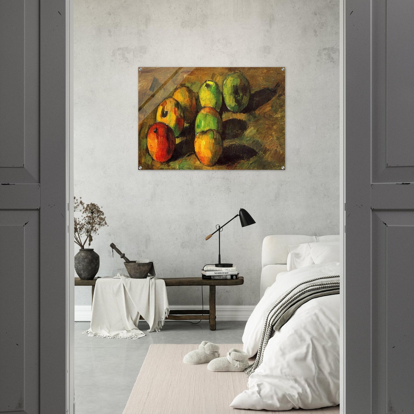 Still life with seven apples - Paul Cézanne Acrylic Print - 70x100 cm / 28x40″ inches