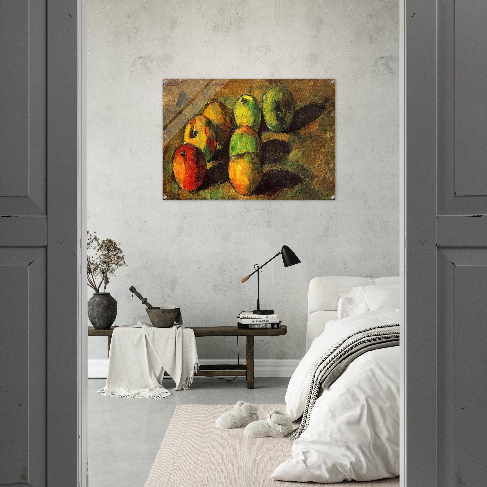 Still life with seven apples - Paul Cézanne Acrylic Print - 70x100 cm / 28x40″ inches