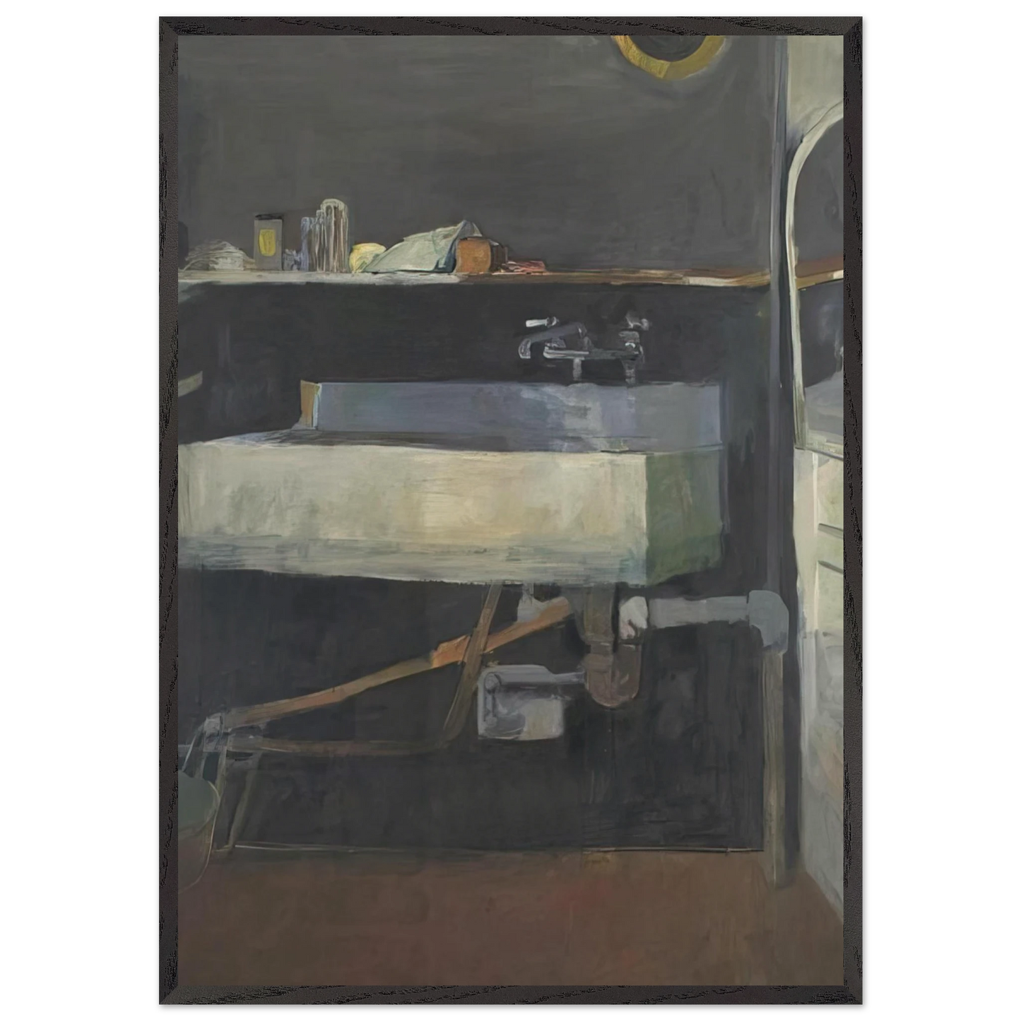Corner of Studio  Sink - Richard Diebenkorn Framed Art Print – Black Wooden Frame - Default Title - -Framed Art Print