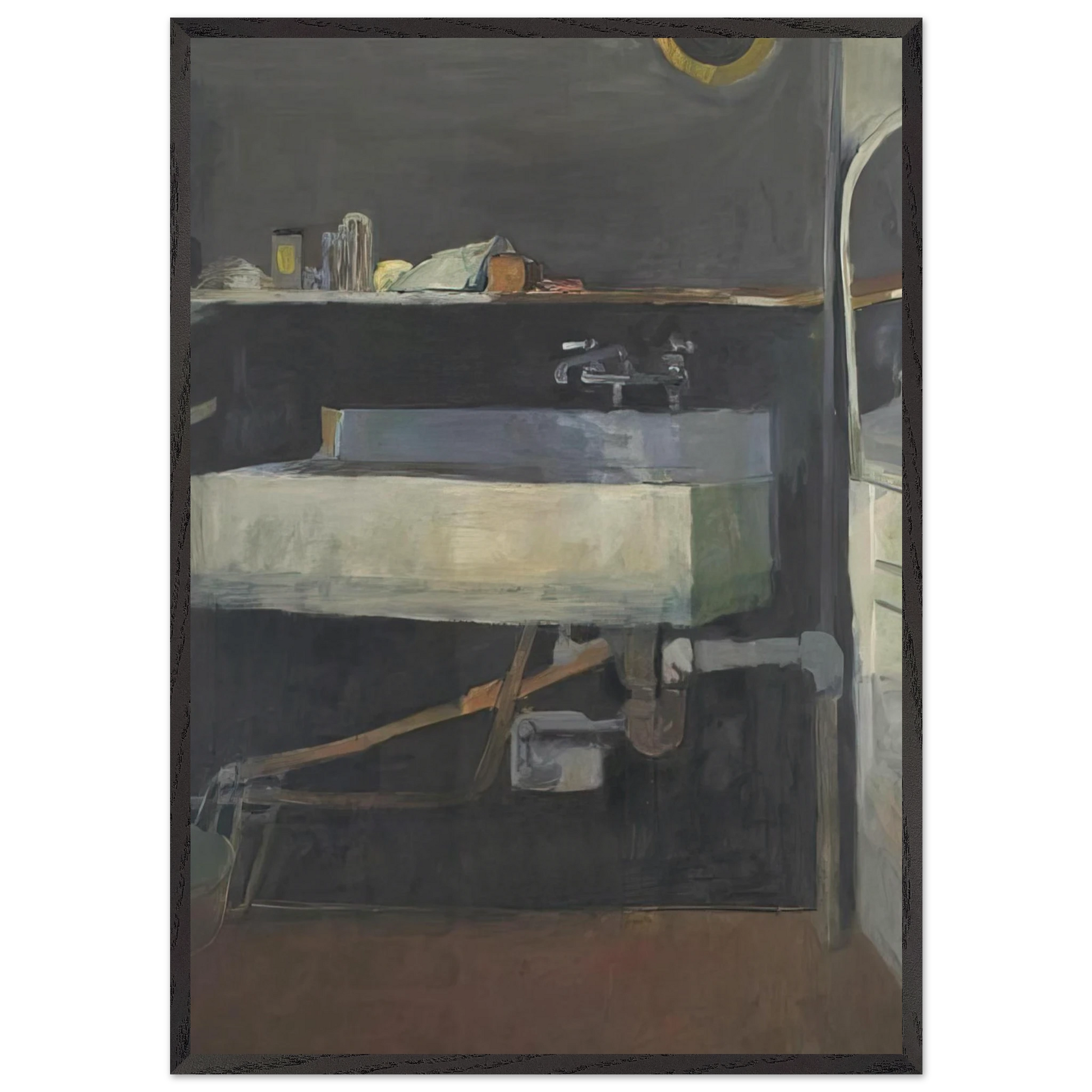 Corner of Studio  Sink - Richard Diebenkorn Framed Art Print – Black Wooden Frame - Default Title - -Framed Art Print