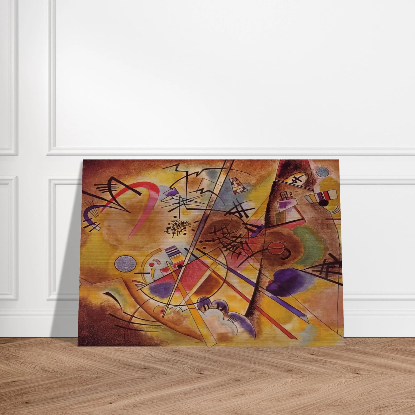 SMALL DREAM IN RED 1925 - Wassily Kandinsky Brushed Aluminum Print - 70x100 cm / 28x40 inches | Wassily Kandinsky Aluminum Print | Wassily Kandinsky Prints
