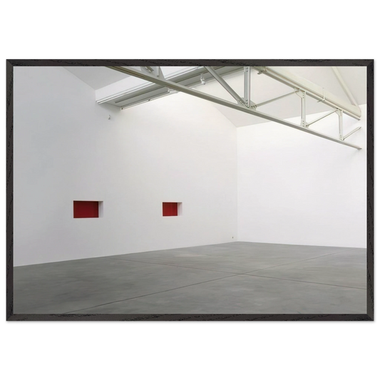 Untitled Wall Work - 1992 - Donald Judd 70x100 cm / 28x40 inches Framed Art Print – Black Wooden Frame