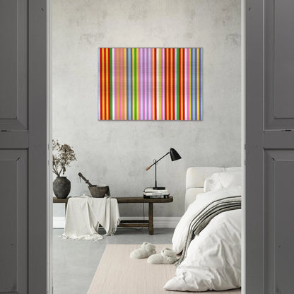 Powwow - 1969 - Gene Davis Brushed Aluminum Print - 70x100 cm / 28x40 inches | Gene Davis Aluminum Print | Gene Davis Prints