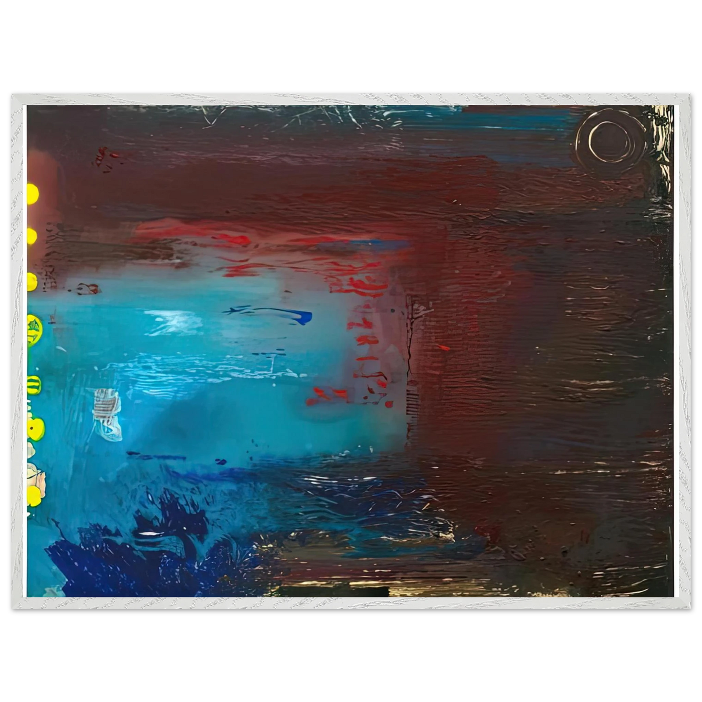 Helen Frankenthaler - Borrowed Dream, 1992- Wall Art - 30x40 cm / 12x16 inches - Premium Wooden Framed Poster With Fine Art Paper - Black frame