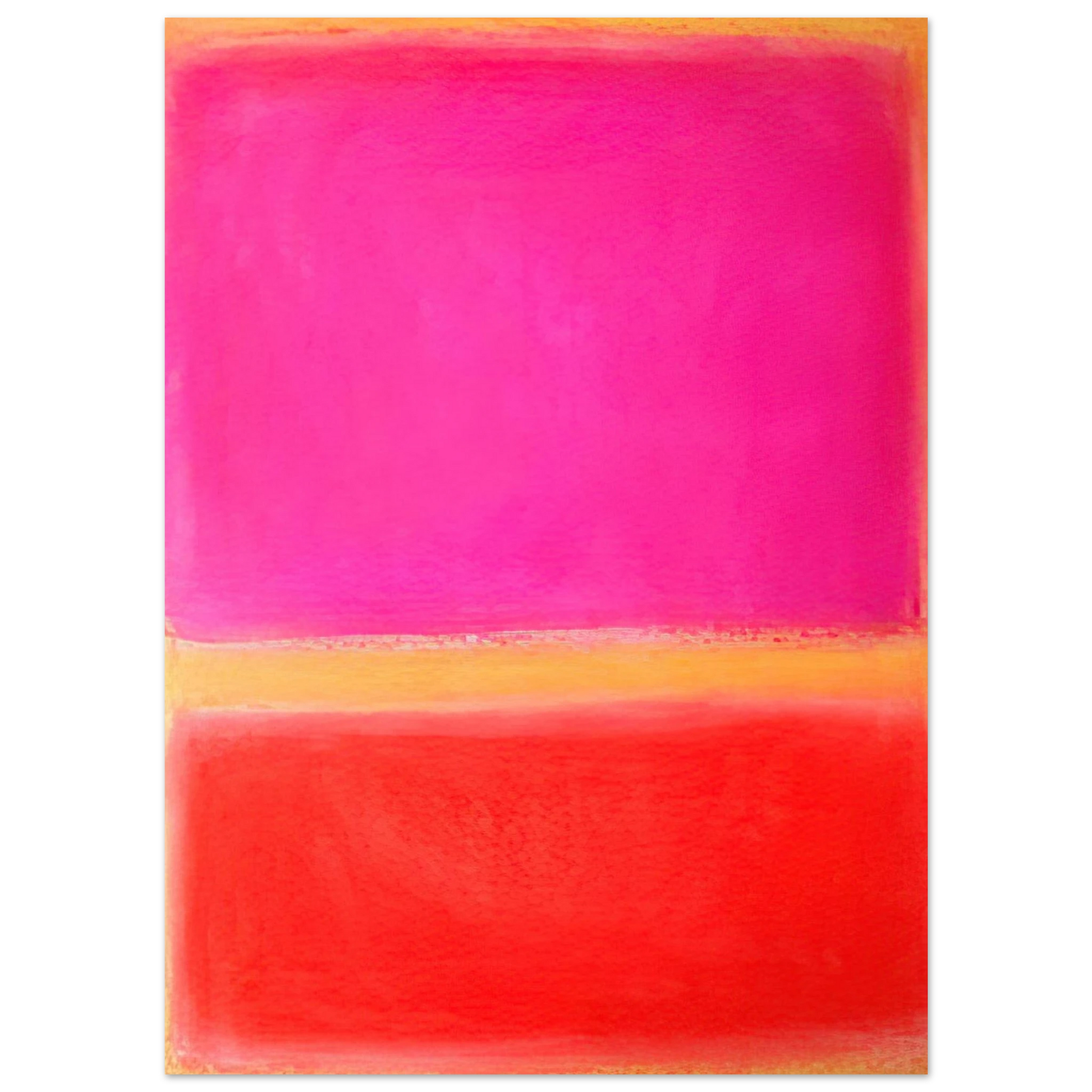 Helen Frankenthaler - Untitled - Color Field Painting Wall art - 40x60 cm / 16x24 inches - Premium Wooden Framed Poster With Fine Art Paper - White frame
