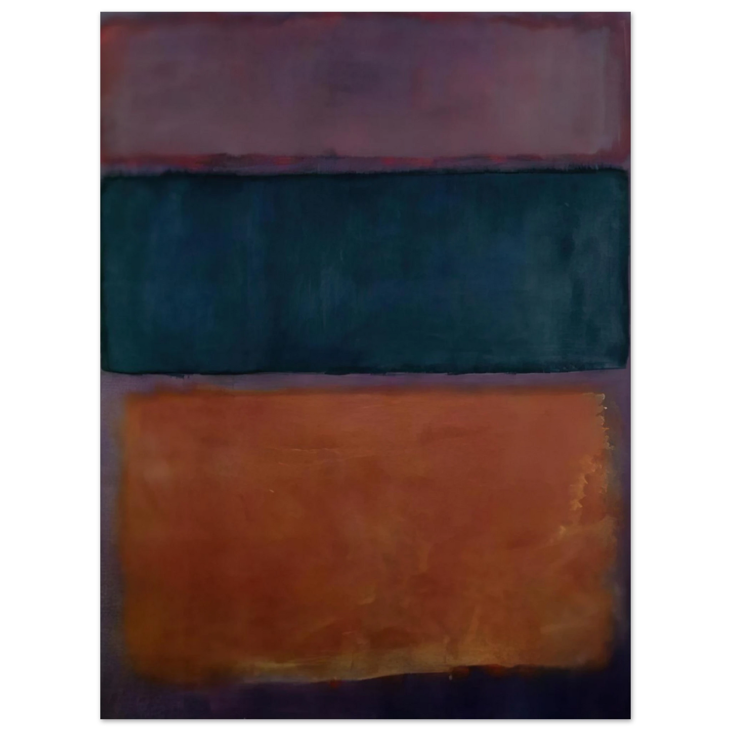 Helen Frankenthaler - Untitled - 1963 Wall art - 15x20 cm / 6x8 inches - Premium Wooden Framed Poster With Fine Art Paper - Wood frame
