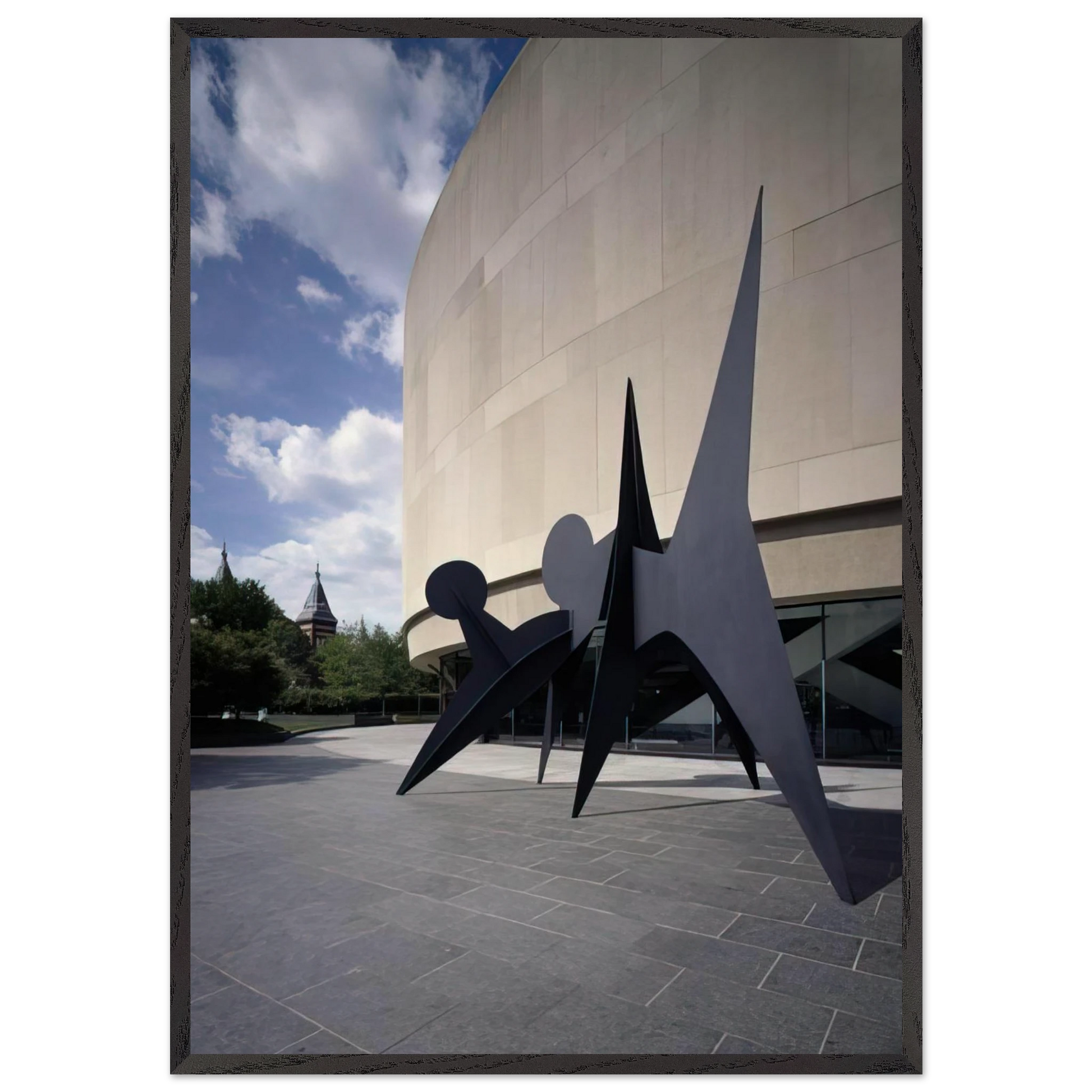 TWO DISCS 1965 - Alexander Calder Framed Art Print – Black Wooden Frame - Default Title - -Framed Art Print