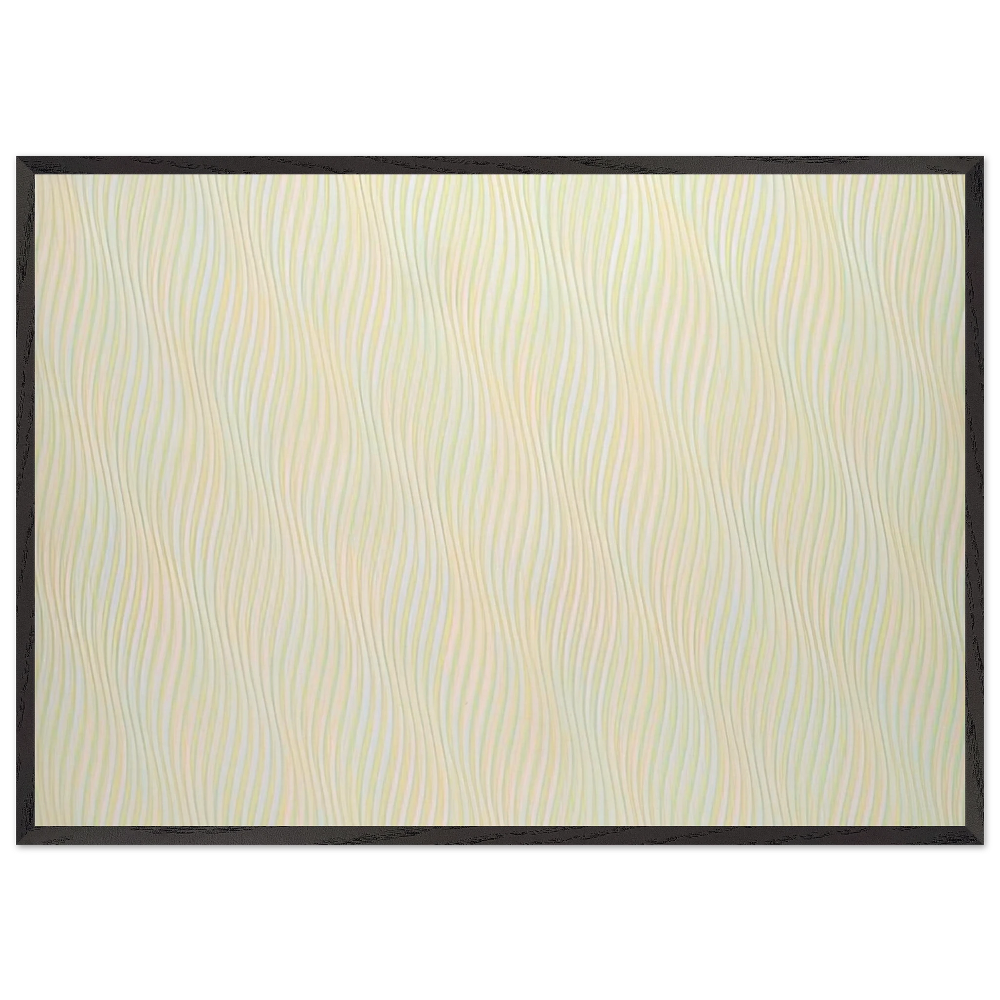 SONG OF ORPHEUS IV 1978 - Bridget Riley Framed Art Print – Black Wooden Frame - Default Title - -Framed Art Print