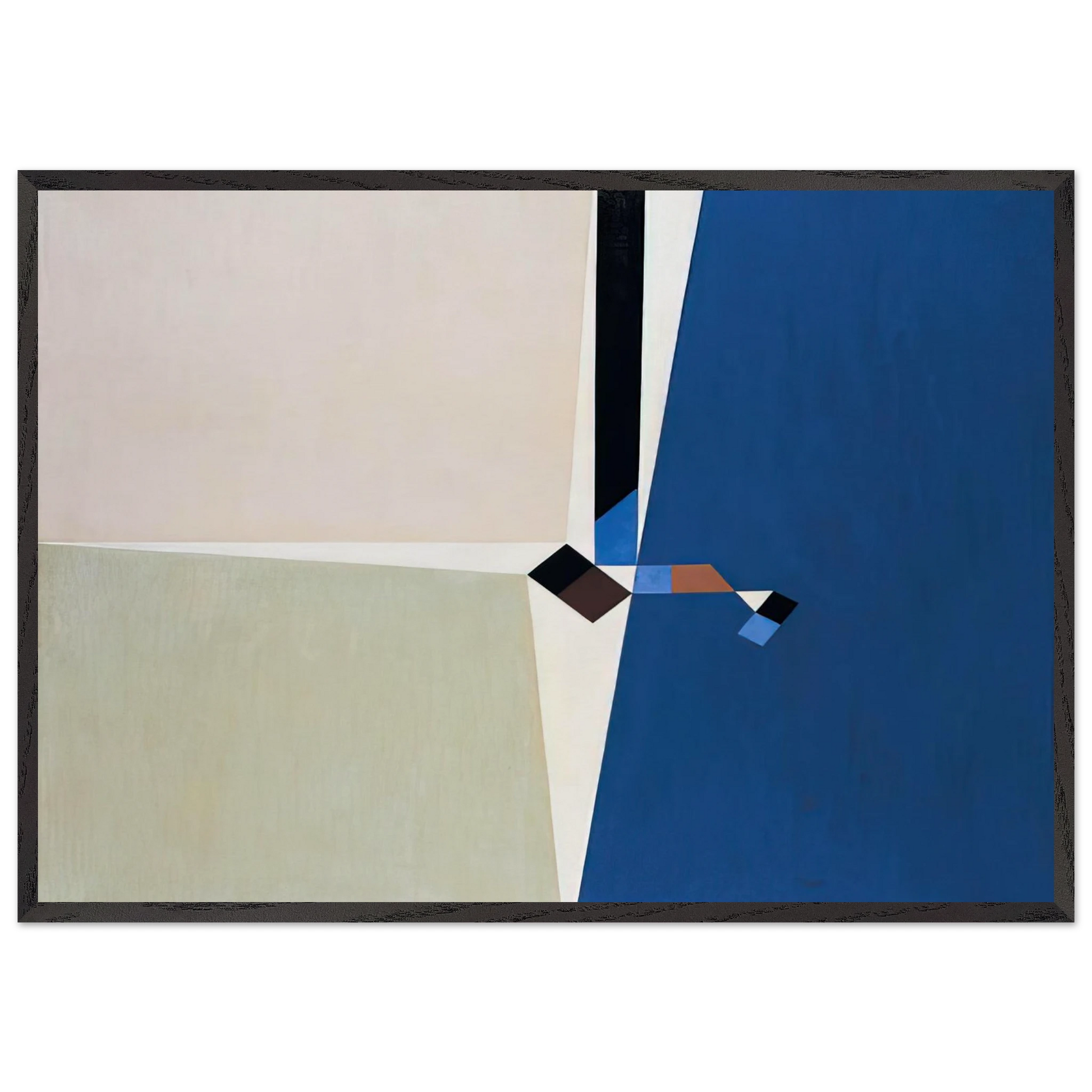 Desde un sector - 1953 - Tomas Maldonado Framed Art Print – Black Wooden Frame - Default Title - -Framed Art Print