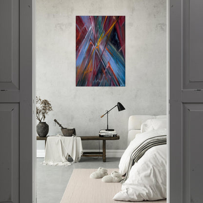 Colorful Flashes - Konrad Zuse Brushed Aluminum Print - 70x100 cm / 28x40 inches | Konrad Zuse Aluminum Print | Konrad Zuse Prints