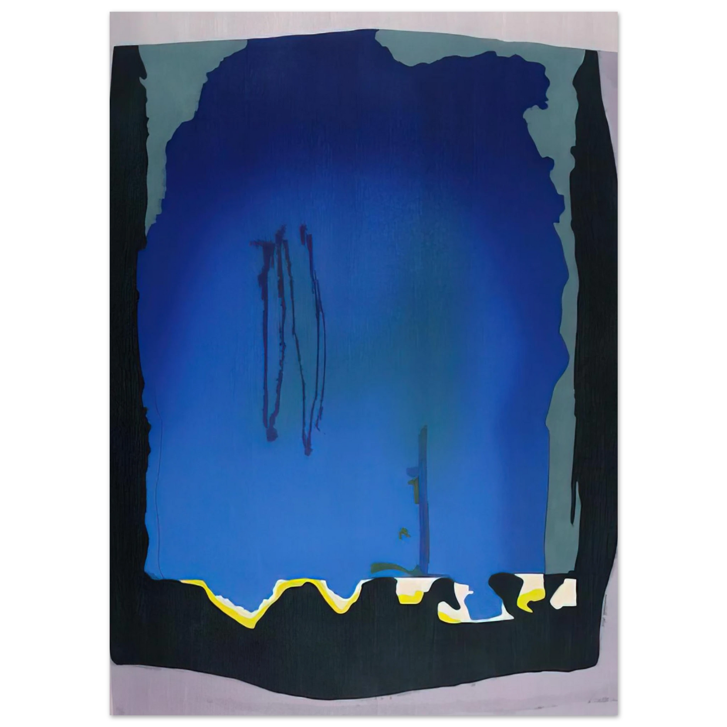 Helen Frankenthaler - Freefall - 1992 Wall art - 21x29.7 cm / 8x12" - Fine Art Poster - -