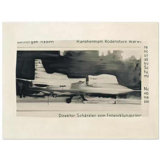 Gerhard Richter - SCHARZLER 1964 Fine Art Poster - Default Title