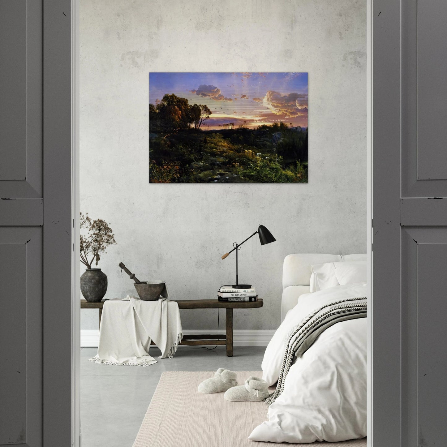 Dusk Wings - Thomas Moran Brushed Aluminum Print - 70x100 cm / 28x40 inches | Thomas Moran Aluminum Print | Thomas Moran Prints