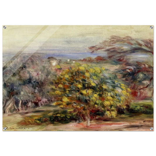 Landscape at Collettes - Pierre-Auguste Renoir Acrylic Print - 70x100 cm / 28x40″ inches | Pierre-Auguste Renoir Wall Art | Pierre-Auguste Renoir Prints