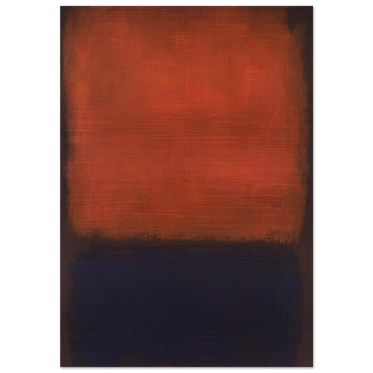 No. 14 - 1960 - Mark Rothko Brushed Aluminum Print - 70x100 cm / 28x40 inches | Mark Rothko Aluminum Print | Mark Rothko Prints