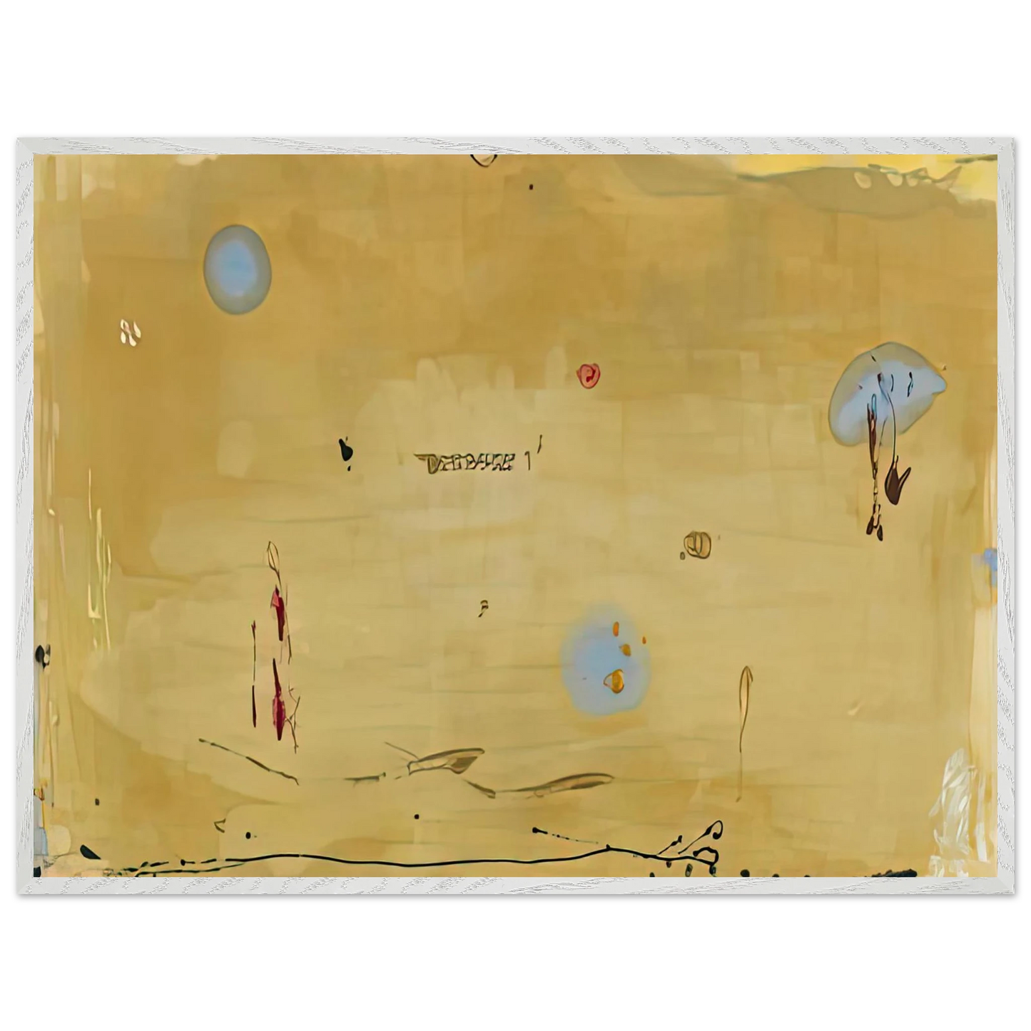 Helen Frankenthaler - Brother Angel, 1983- Wall Art - 30x40 cm / 12x16 inches - Premium Wooden Framed Poster With Fine Art Paper - Wood frame