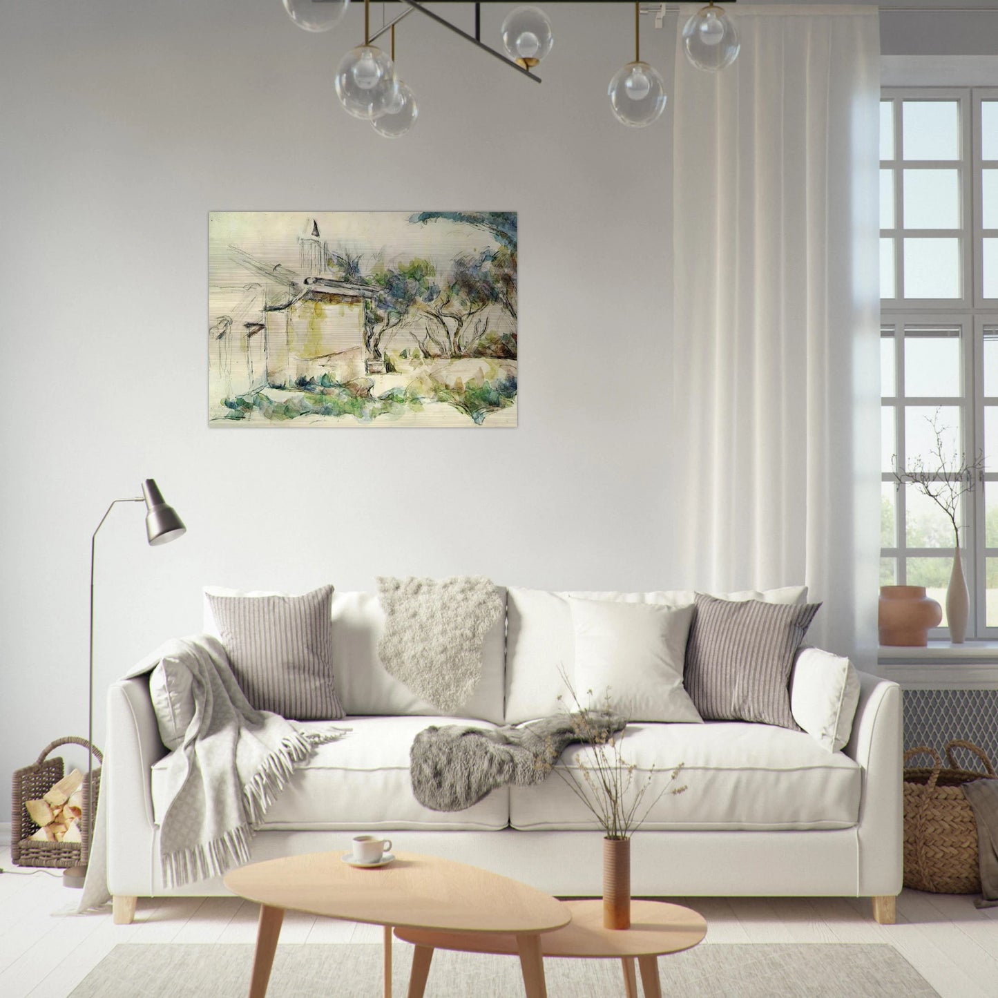 Jourdan's Cottage - Paul Cézanne Brushed Aluminum Print - 70x100 cm / 28x40 inches | Paul Cézanne Aluminum Print | Paul Cézanne Prints