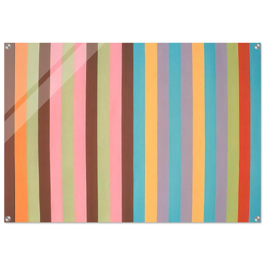 Boudoir Painting - 1965 - Gene Davis Acrylic Print - 70x100 cm / 28x40″ inches