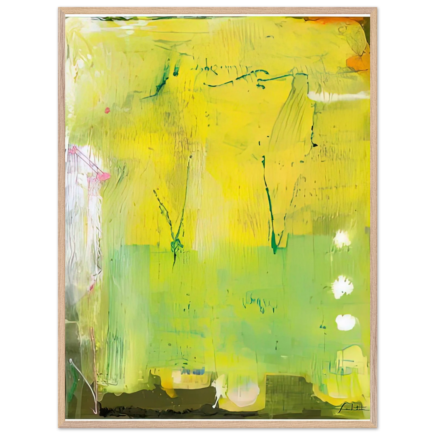 Helen Frankenthaler - The Rake’s Progress, 1991- Wall Art - 30x40 cm / 12x16 inches - Premium Wooden Framed Poster With Fine Art Paper - Wood frame