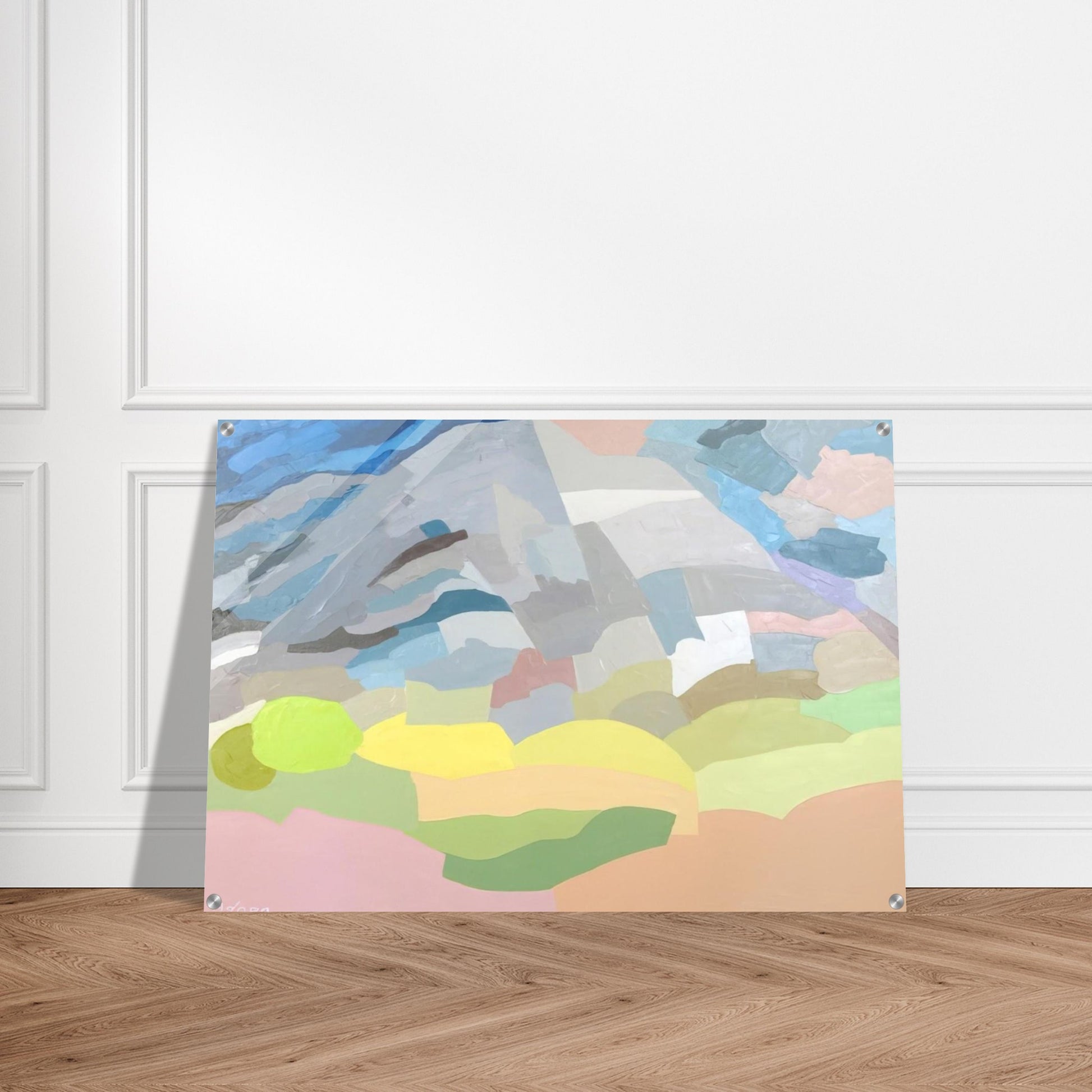 Mount Tamalpais - 1985 - Etel Adnan Acrylic Print - 70x100 cm / 28x40″ inches | Etel Adnan Wall Art | Etel Adnan Prints