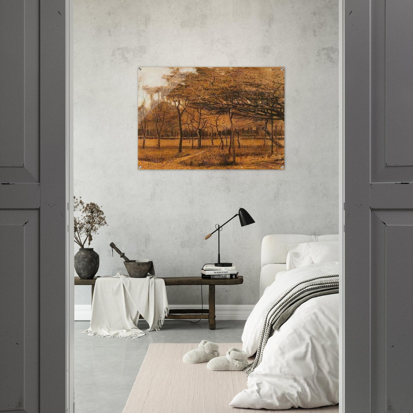 Landscape with Trees - Vincent van Gogh Acrylic Print - 70x100 cm / 28x40″ inches