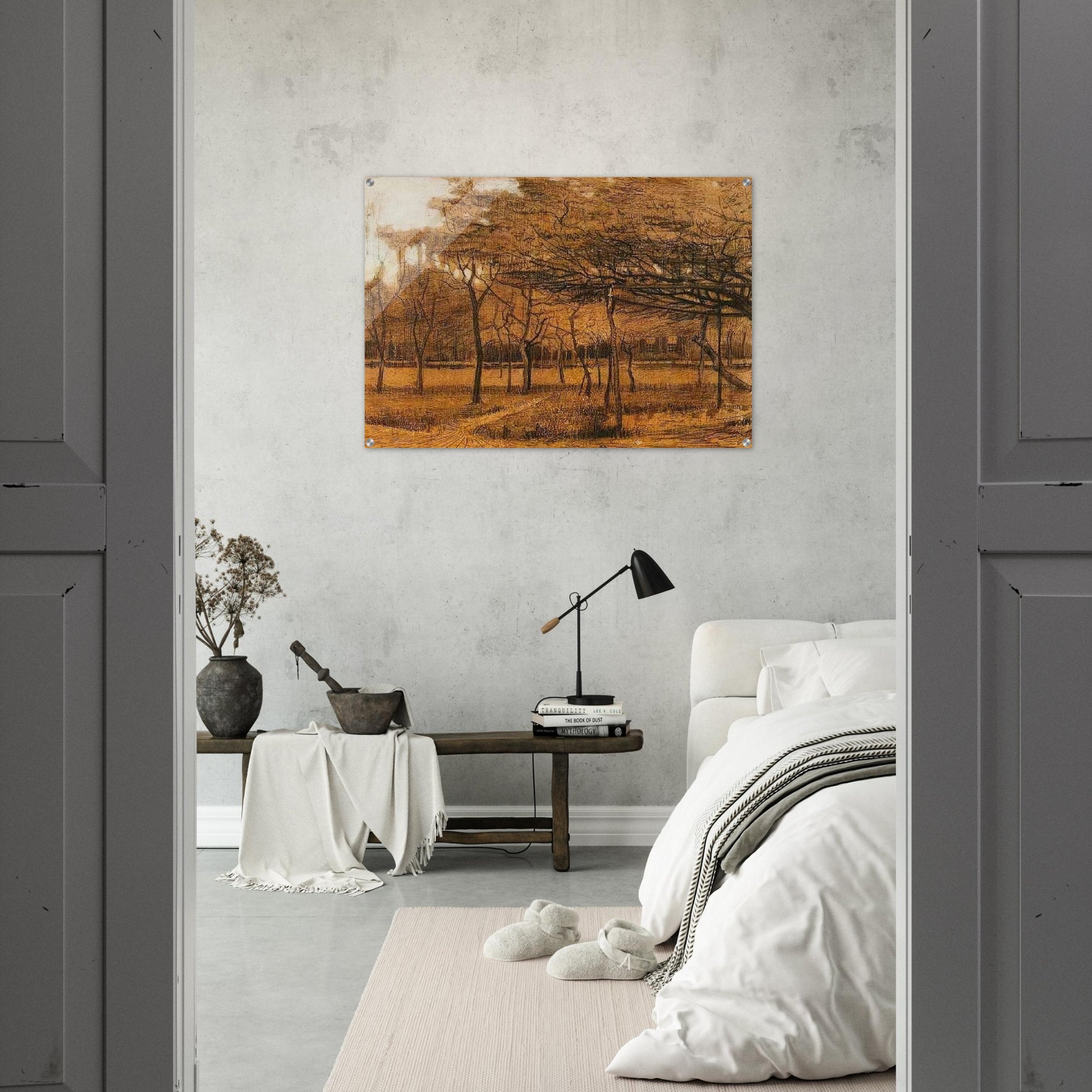 Landscape with Trees - Vincent van Gogh Acrylic Print - 70x100 cm / 28x40″ inches