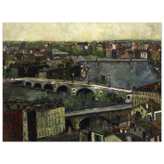 Maurice Utrillo - THE BRIDGES OF TOULOUSE Fine Art Poster - Default Title