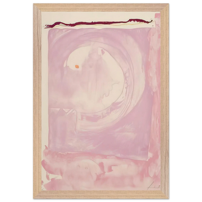 Helen Frankenthaler - Reflections IX - 1995 Wall art - 21x29.7 cm / 8x12" - Premium Wooden Framed Poster With Fine Art Paper - White frame