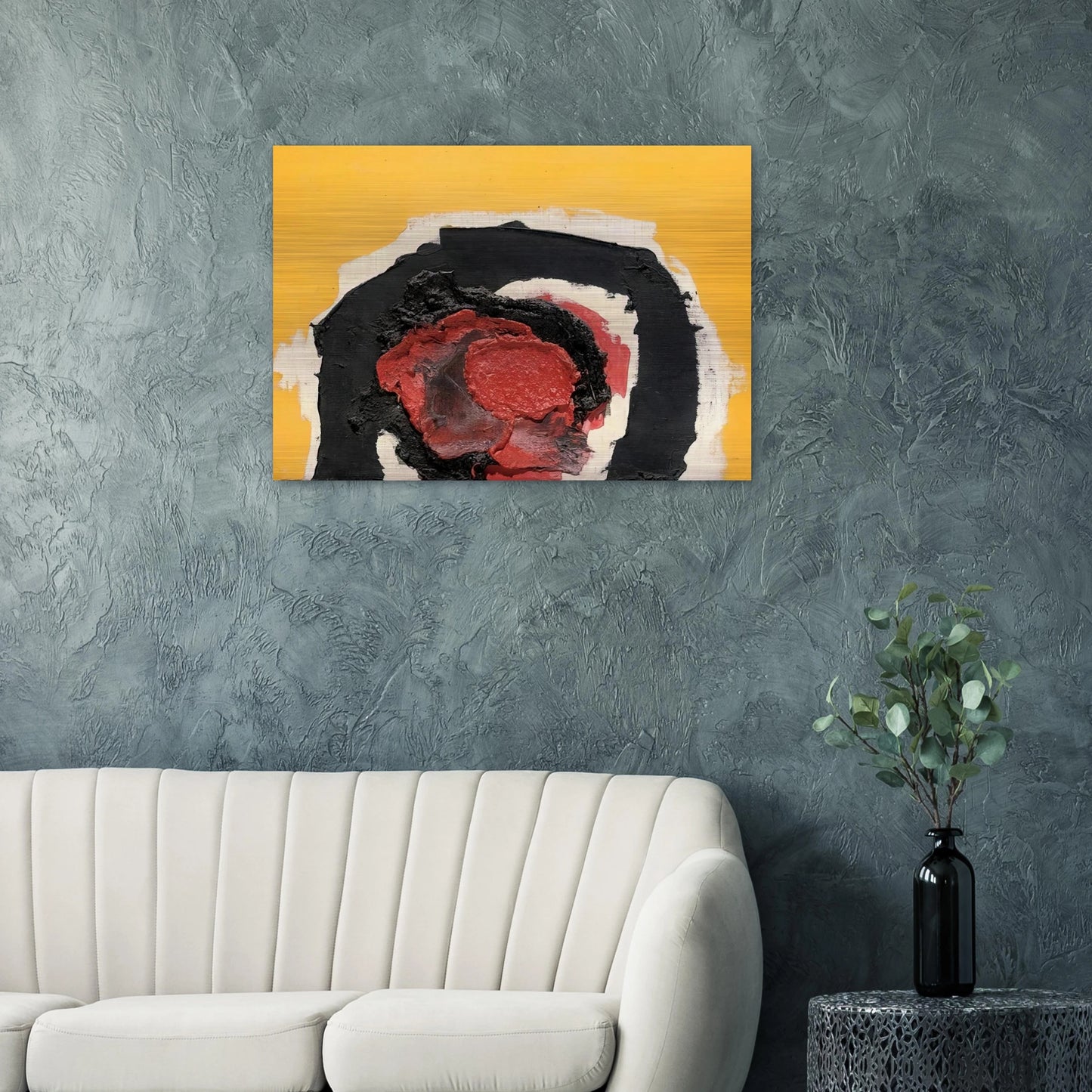 UNTITLED 1964 - Luis Feito Brushed Aluminum Print - 70x100 cm / 28x40 inches | Luis Feito Aluminum Print | Luis Feito Prints