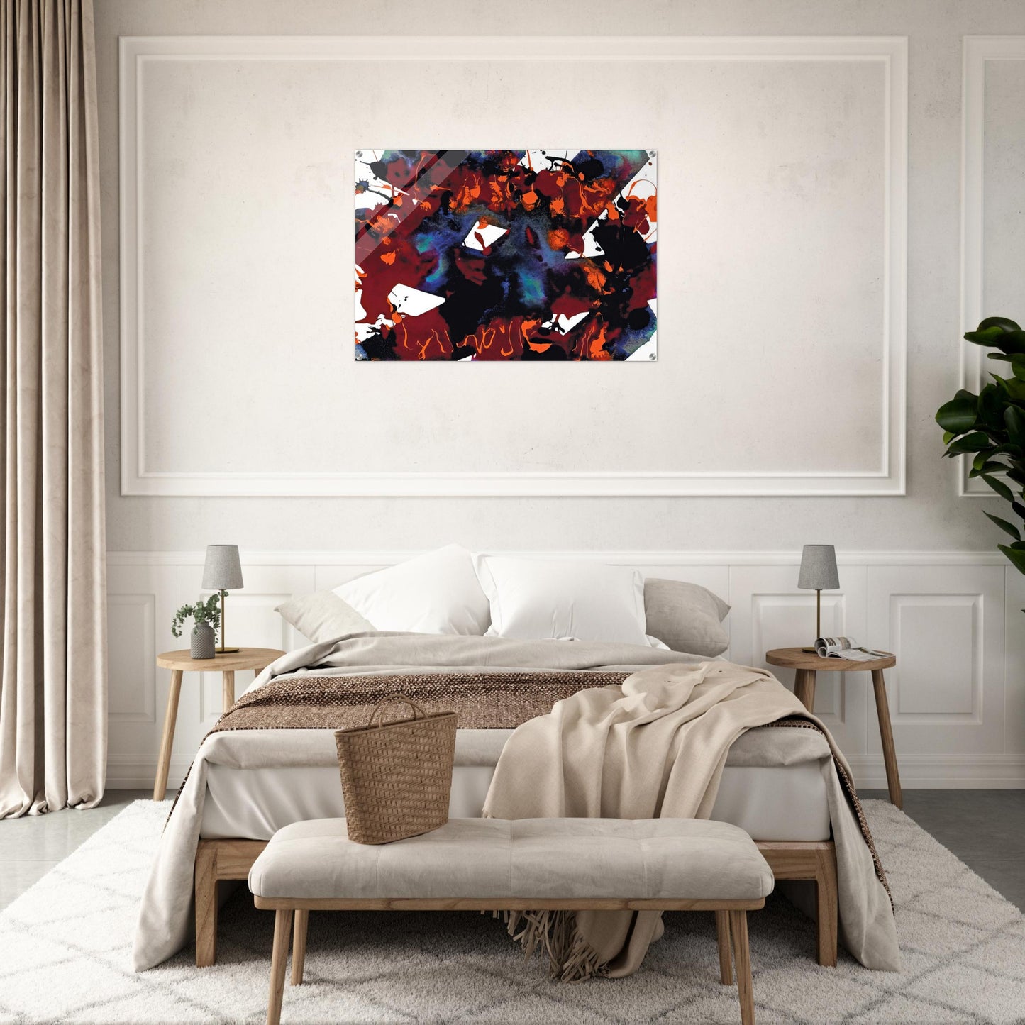 Untitled  SFP94-149  SFF 1819  - Sam Francis Acrylic Print - 70x100 cm / 28x40″ inches | Sam Francis Wall Art | Sam Francis Prints