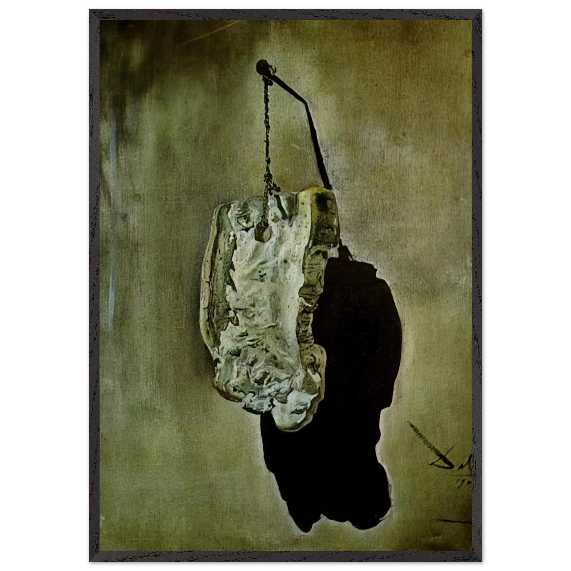 CORK STUDY FOR THE MADONNA OF PORT LLIGAT - Salvador Dali Framed Art Print – Black Wooden Frame - Default Title - -Framed Art Print