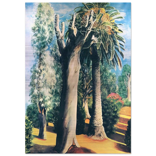 EUCALYPTUS AND PALM 1935 - Moise Kisling Brushed Aluminum Print - 70x100 cm / 28x40 inches | Moise Kisling Aluminum Print | Moise Kisling Prints