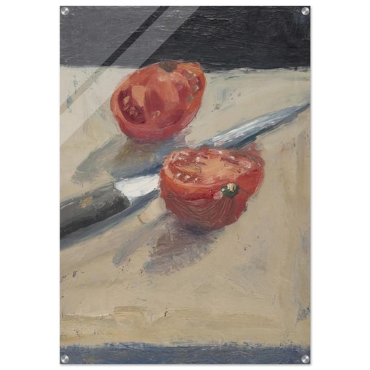 Knife  Tomato I - Richard Diebenkorn Acrylic Print - 70x100 cm / 28x40″ inches