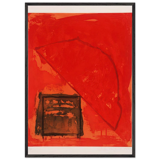 Trace - 1979 - John Hoyland Framed Art Print – Black Wooden Frame - Default Title - -Framed Art Print