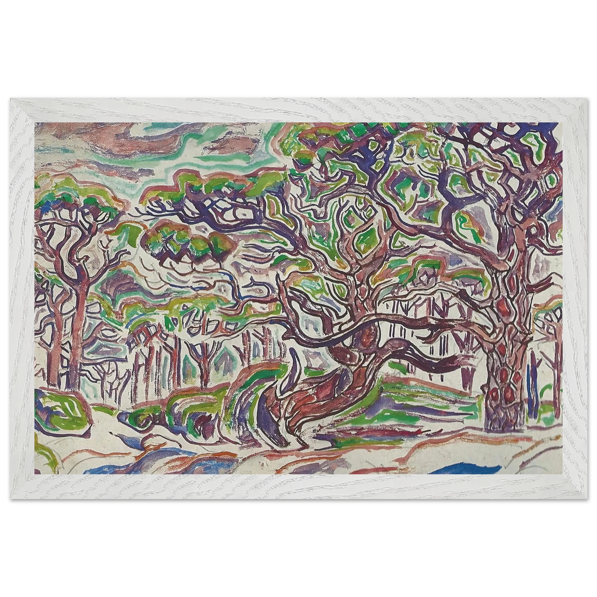 Walter Inglis Anderson - Walter Anderson Wall art - 21x29.7 cm / 8x12" - Premium Wooden Framed Poster With Fine Art Paper - White frame