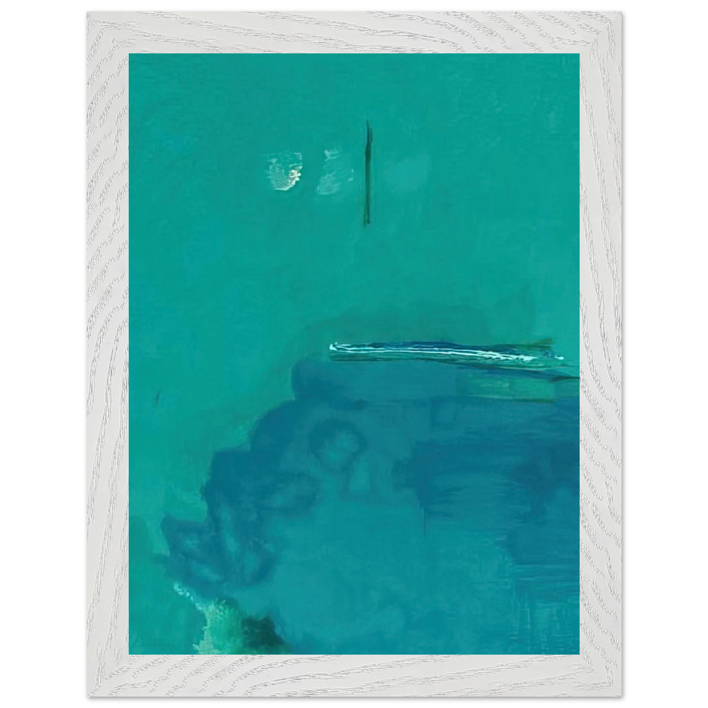 Helen Frankenthaler - Contentment Island - 2004 Wall art - 30x40 cm / 12x16 inches - Premium Wooden Framed Poster With Fine Art Paper - Wood frame