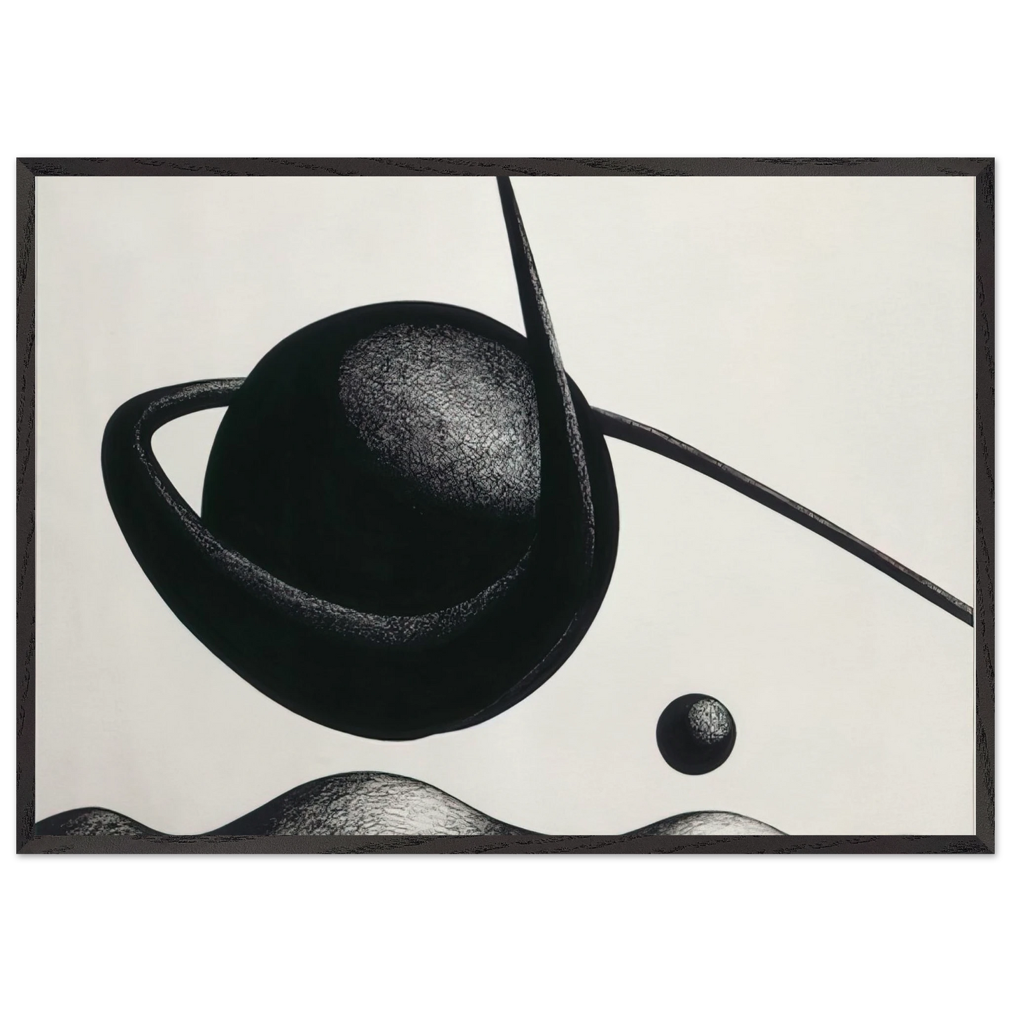 THE PLANET 1933 - Alexander Calder Framed Art Print – Black Wooden Frame - Default Title - -Framed Art Print