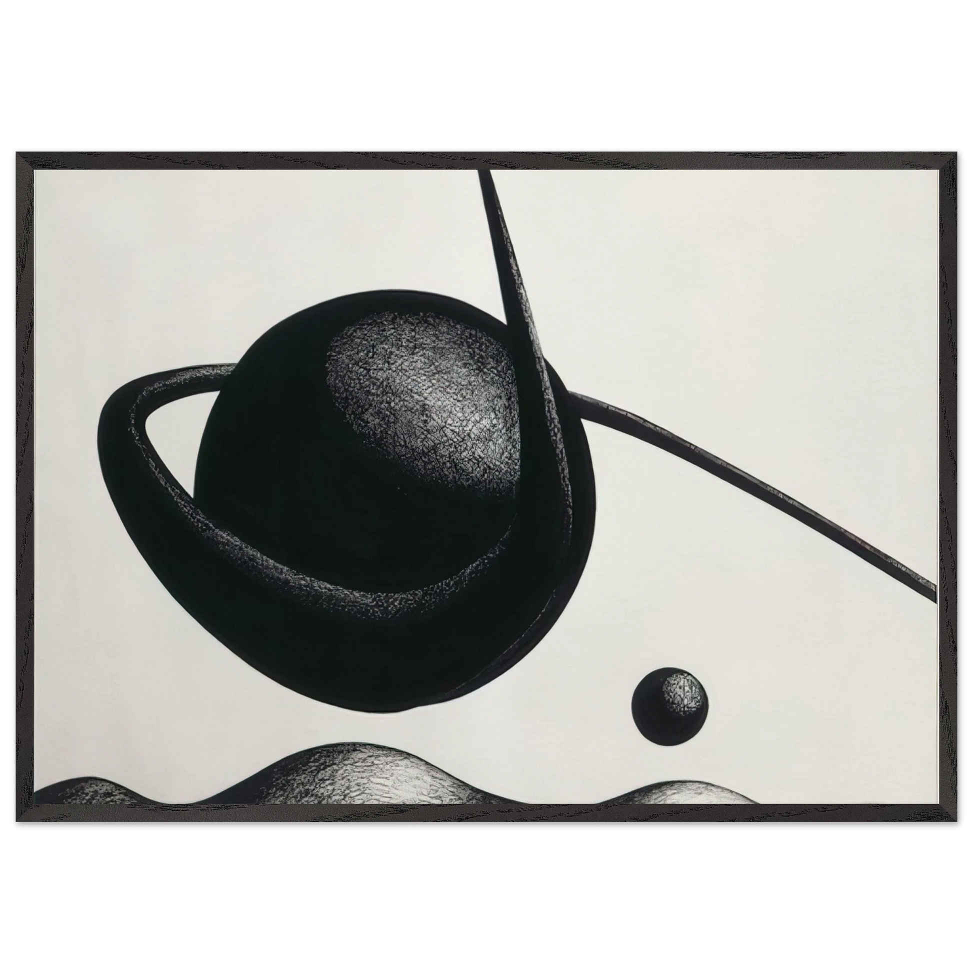 THE PLANET 1933 - Alexander Calder Framed Art Print – Black Wooden Frame - Default Title - -Framed Art Print