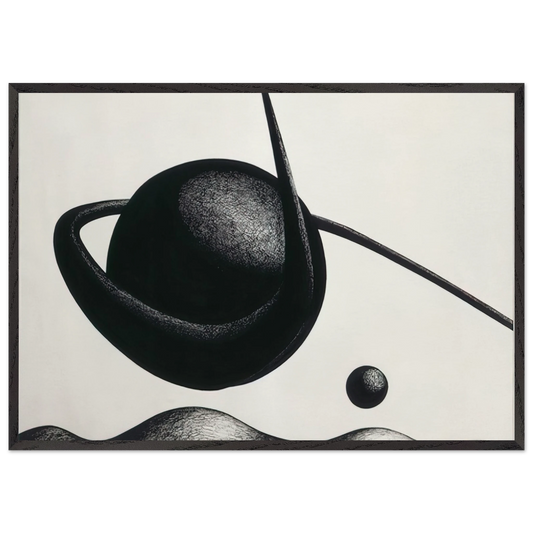 THE PLANET 1933 - Alexander Calder Framed Art Print – Black Wooden Frame - Default Title - -Framed Art Print