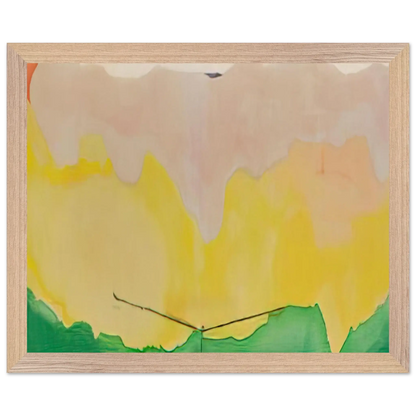 Helen Frankenthaler - Boulevard - 1973 Wall art - 40x50 cm / 16x20 Inches - Premium Wooden Framed Poster With Fine Art Paper - White frame